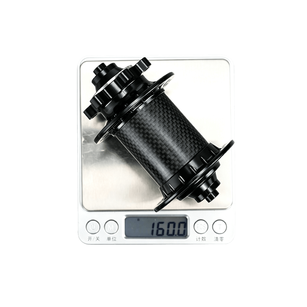 ARC MT-010FCBRCB 283236H Carbon-Sleeve J-Bend 6-Bolt MTB Hub Set 5