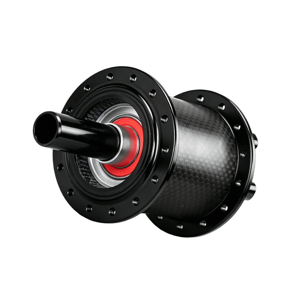 ARC MT-052FCBRCB Carbon-Sleeve 6-Bolt MTB Hub Set 7
